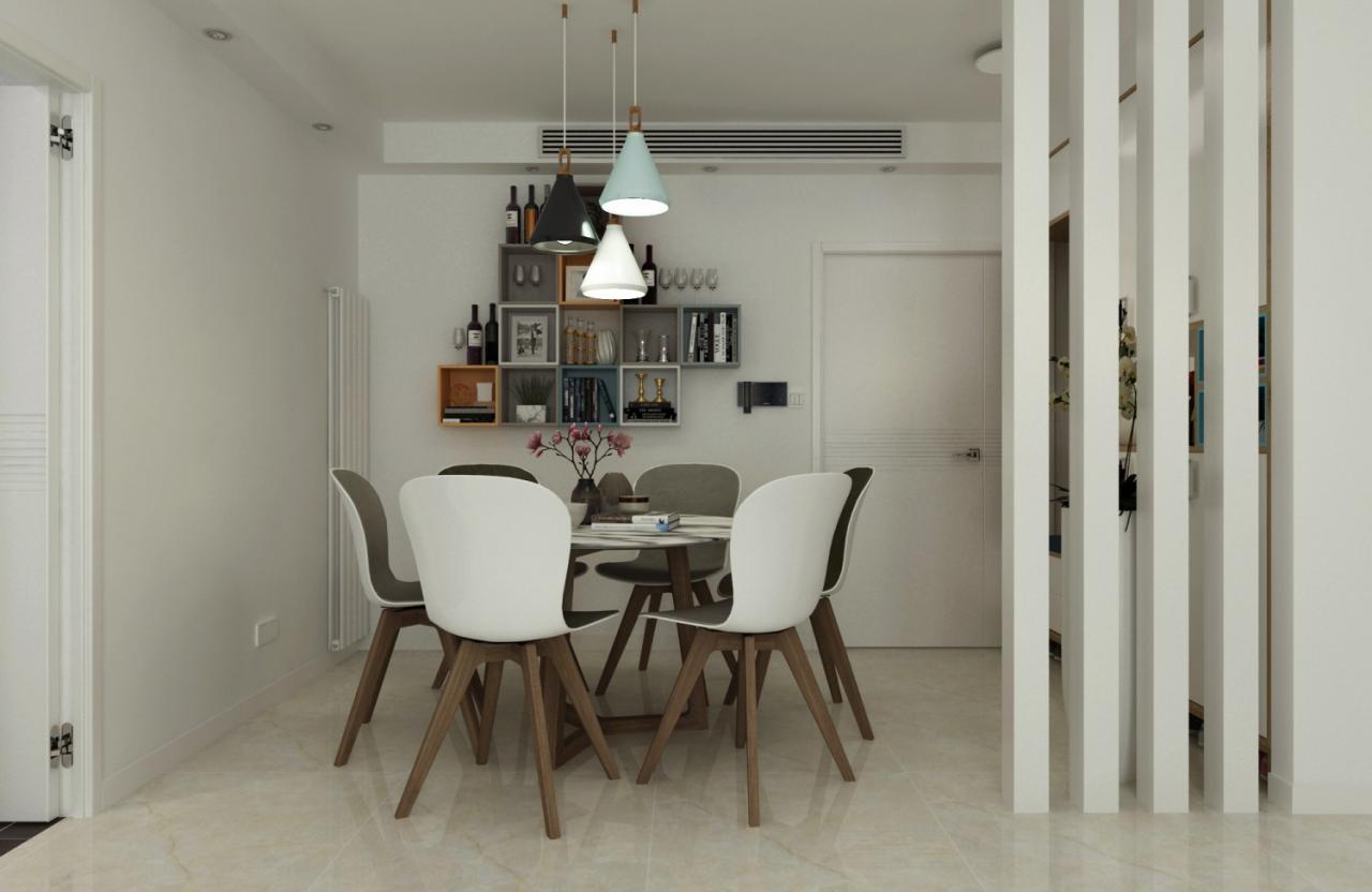 小清新地中海风格走廊效果图