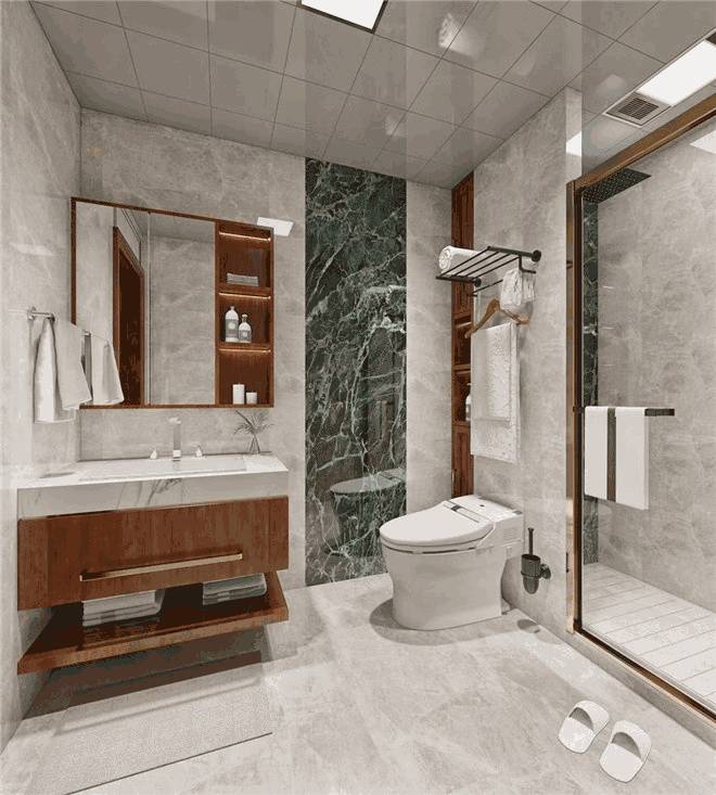 85平米二居室北京芳星园新中式风格装修效果图