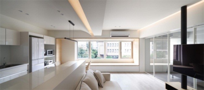 52平米一居室北京朗琴园现代简约风格装修效果图