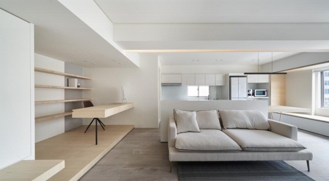 52平米一居室北京朗琴园现代简约风格装修效果图