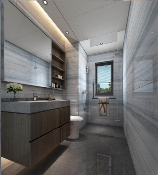 98平米二居室北京远洋公馆美式风格装修效果图