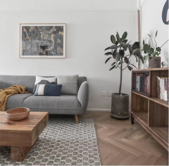 95平米二居室北京天通园北欧风格装修效果图