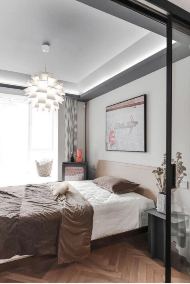 95平米二居室北京天通园北欧风格装修效果图