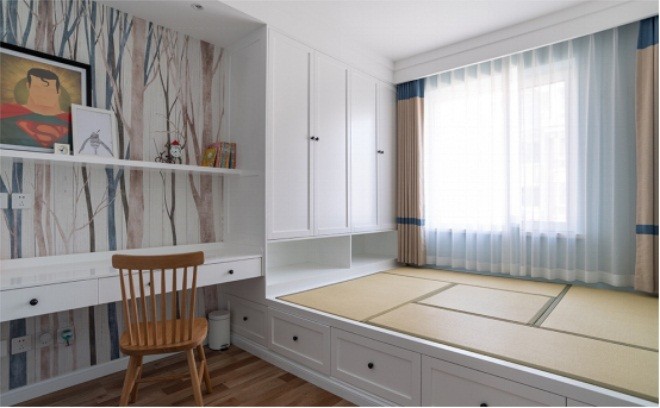 130平米三居室北京中信锦园现代简约风格装修效果图