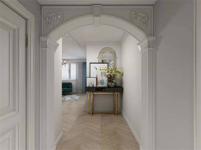 90平米一居室北京金地润苑A区现代简约风格装修效果图