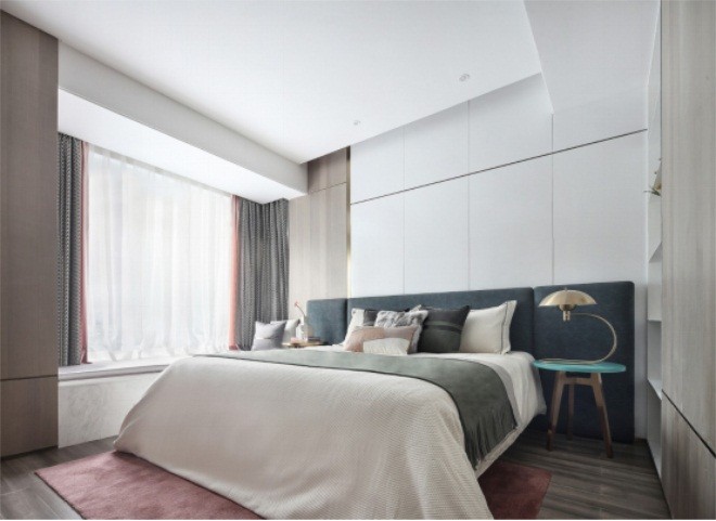 147平米三居室北京万科紫苑现代简约风格装修效果图