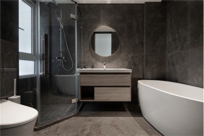 147平米三居室北京万科紫苑现代简约风格装修效果图